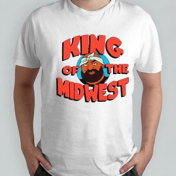 King Of The Midwest Isaiah Broner Meme Sports Fan Gift Graphic T-Shirt 90 - Picture 1 of 5